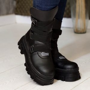 بوت لژ دار مشکی - مانتو پاتریس رشت