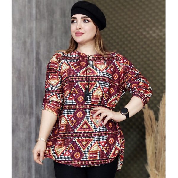 شومیز کریشه طرحدار - مانتو پاتریس رشت