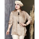 شومیز جلوبسته کریشه مخمل