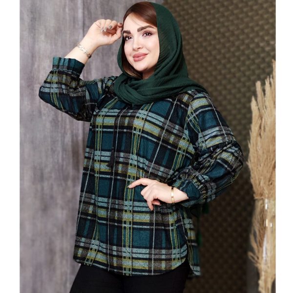 تونیک مخمل چهارخونه - مانتو پاتریس رشت