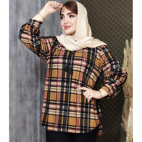 تونیک مخمل چهارخونه - مانتو پاتریس رشت