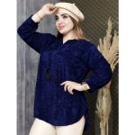 شومیز جلوبسته کریشه مخمل