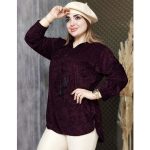 شومیز جلوبسته کریشه مخمل