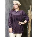 شومیز جلوبسته کریشه مخمل - مانتو پاتریس رشت