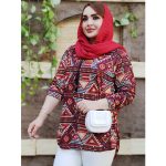 شومیز کریشه هندسی - مانتو پاتریس رشت