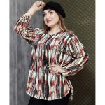 تونیک مخمل راه راه آبرنگی - مانتو پاتریس رشت