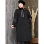 پالتو فوتر بلند گلدوزی - مانتو پاتریس رشت