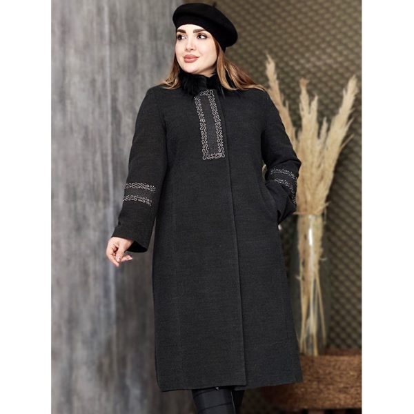 پالتو فوتر بلند گلدوزی - مانتو پاتریس رشت