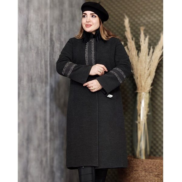 پالتو فوتر بلند گلدوزی - مانتو پاتریس رشت