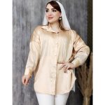 شومیز ساتن نگینی - مانتو پاتریس رشت