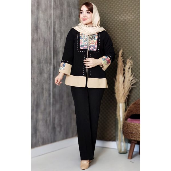 ست کت شلوار کوک دوزی مازراتی - مانتو پاتریس رشت