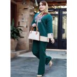 ست کت شلوار کوک دوزی مازراتی - مانتو پاتریس رشت