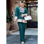 ست کت شلوار کوک دوزی مازراتی - مانتو پاتریس رشت