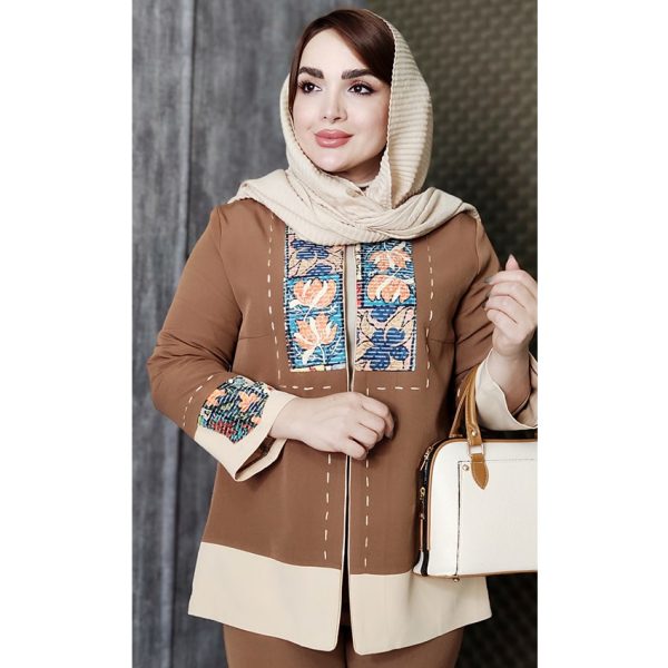 ست کت شلوار کوک دوزی مازراتی - مانتو پاتریس رشت