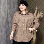 شکت چهارخونه فوتر دکمه چوبی