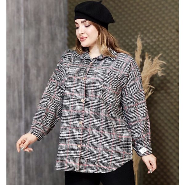 شکت چهارخونه فوتر دکمه چوبی