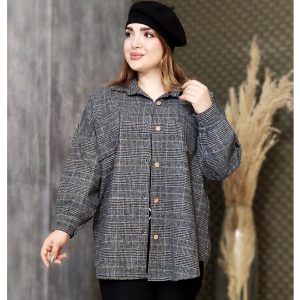 شکت چهارخونه فوتر دکمه چوبی