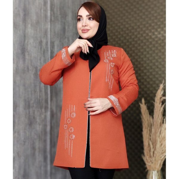 مانتو کتان لمه نگین دوزی - مانتو پاتریس رشت