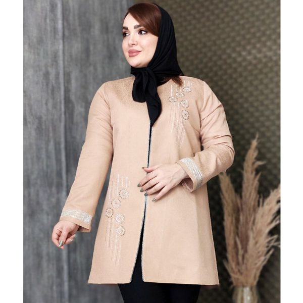 مانتو کتان لمه نگین دوزی - مانتو پاتریس رشت