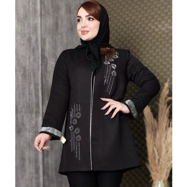 مانتو کتان لمه نگین دوزی - مانتو پاتریس رشت