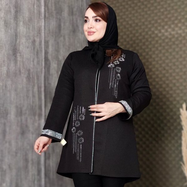 مانتو کتان لمه نگین دوزی - مانتو پاتریس رشت