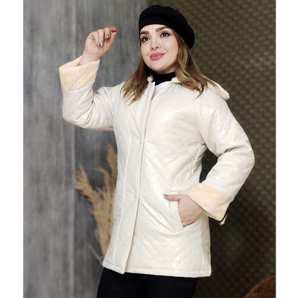 کاپشن چرم مچ ببعی - مانتو پاتریس رشت