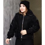 کاپشن کراپ یقه بلند - مانتو پاتریس رشت