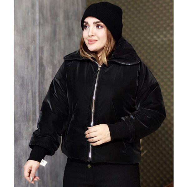 کاپشن کراپ یقه بلند - مانتو پاتریس رشت