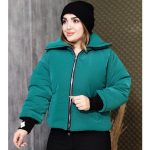 کاپشن کراپ یقه بلند - مانتو پاتریس رشت