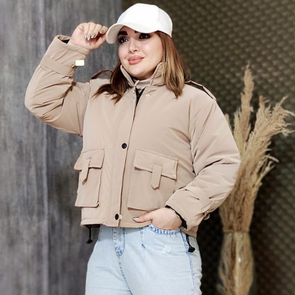 کاپشن کراپ گت دار - مانتو پاتریس رشت