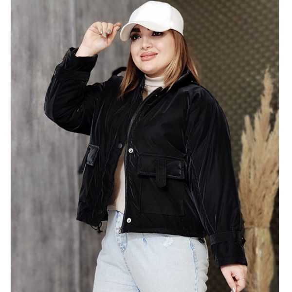 کاپشن کراپ گت دار - مانتو پاتریس رشت