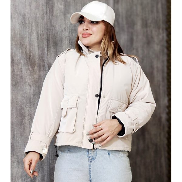 کاپشن کراپ گت دار - مانتو پاتریس رشت