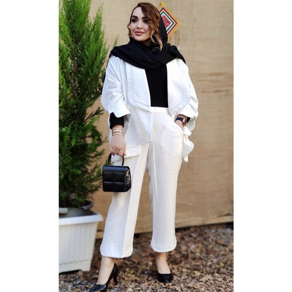 ست مانتو شلوار مغزی دوزی