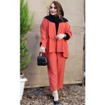 ست مانتو شلوار مغزی دوزی