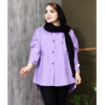 مانتو بغل زیپ دکمه دار 23000148 - Image 3