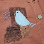 مانتو گلدوزی پرنده