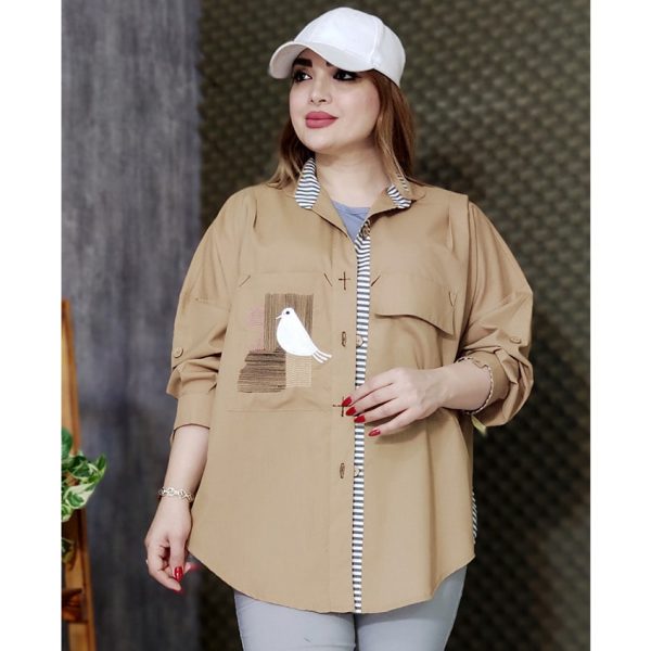 مانتو داکرون گلدوزی پرنده - مانتو پاتریس رشت