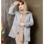 مانتو کتان لمه جیب پولکی - مانتو پاتریس رشت