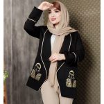 مانتو کتان لمه جیب پولکی - مانتو پاتریس رشت