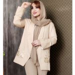 مانتو کتان لمه جیب پولکی - مانتو پاتریس رشت