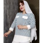 شومیز راه راه جیب نما -مانتو پاتریس رشت