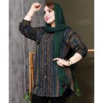 مانتو جلو دکمه راه راه - مانتو پاتریس رشت