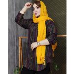 مانتو جلو دکمه راه راه - مانتو پاتریس رشت