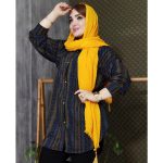 مانتو جلو دکمه راه راه - مانتو پاتریس رشت