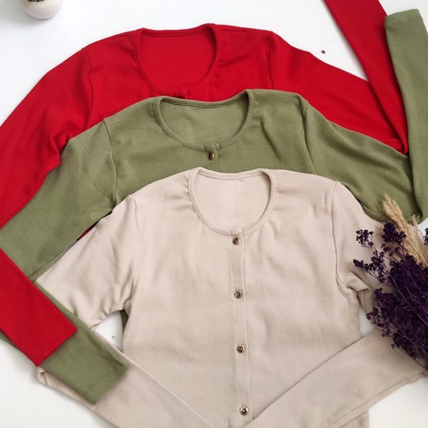 26800849-3-min بلوز فانریپ دکمه ای - مانتو پاتریس رشت