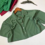 تیشرت داکرون کراپ رنگی - مانتو پاتریس رشت