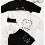 ست تیشرت شورتک هلو فرند - مانتو پاتریس رشت