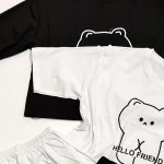 ست تیشرت شورتک هلو فرند -