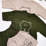 ست تیشرت شورتک هلو فرند -