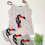 تاپ بند مهره ای طوطی - مانتو پاتریس رشت